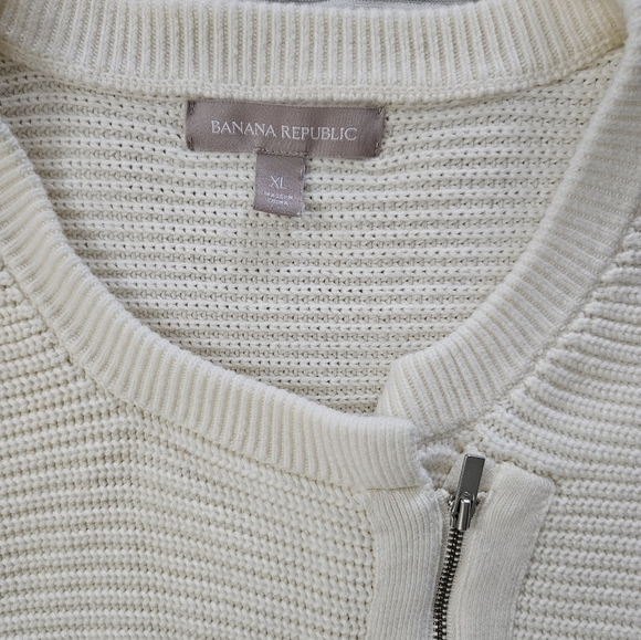 Banana Republic Elegant Cream Sweater Size XL - Picture 4 of 9